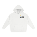 NO BRAKES | White oversized hoodie