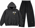 Vallen Relic Series full set — snow washed hoodie and wide leg pants